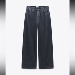 Mid-rise tinfoil jean